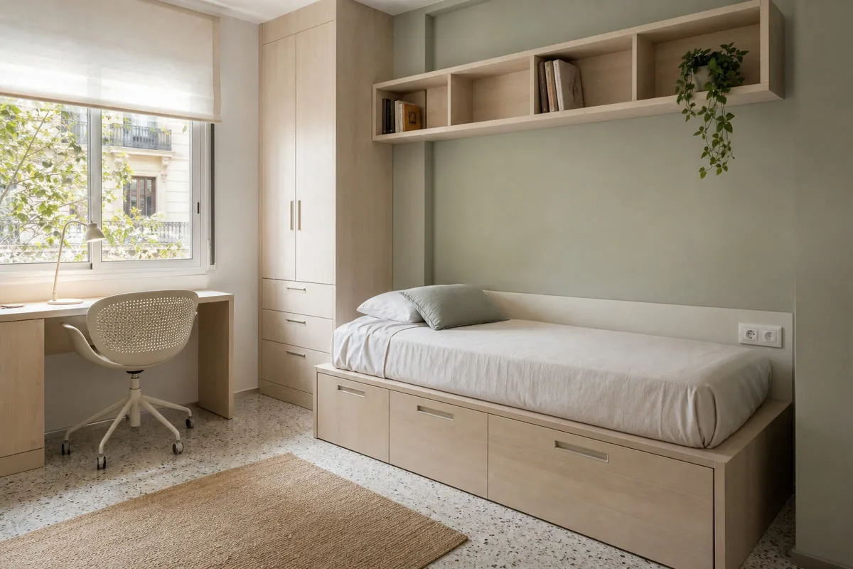 Visualización orientativa de muebles de dormitorio a medida en Benahavís