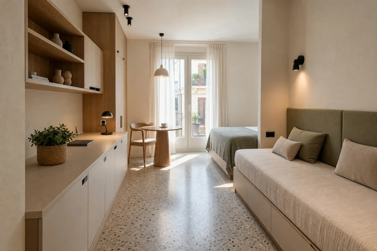 Visualización orientativa de mobiliario a medida para hoteles en Benahavís